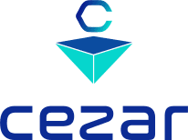 Logo vertical da Cezar